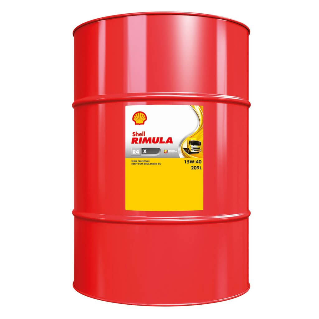 Aceite para camiones Shell Rimula R4 X 15W40 - Bidón de 209 litros "Camión Power"